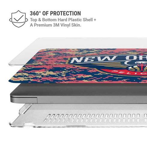 NBA New Orleans Pelicans Digi Camo MacBook Cases