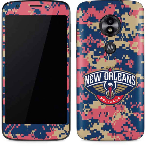 NBA New Orleans Pelicans Digi Camo Moto E5 Play Skin