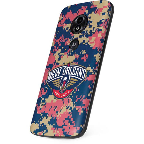 NBA New Orleans Pelicans Digi Camo Moto E5 Play Skin