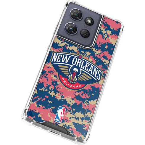 NBA New Orleans Pelicans Digi Camo Moto G 5G (2025) Clear Case