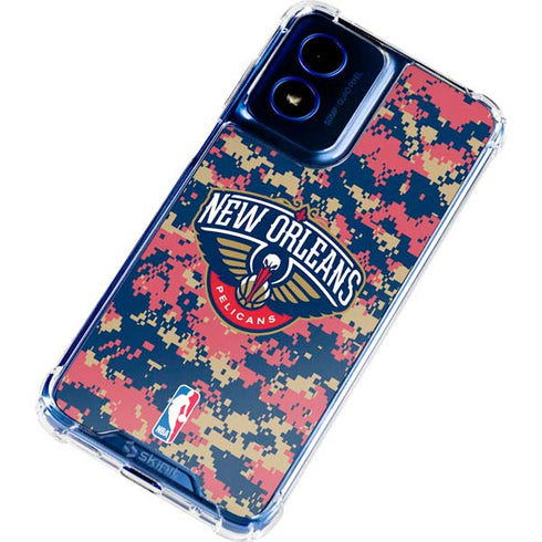 NBA New Orleans Pelicans Digi Camo Moto G 5G (2024) Clear Case