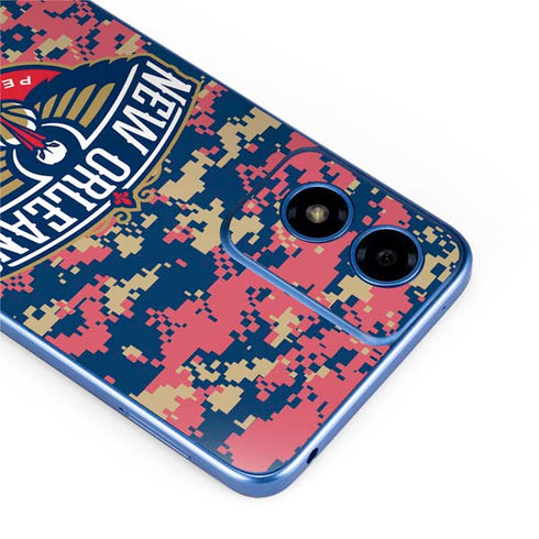NBA New Orleans Pelicans Digi Camo Moto G Play 4G (2024) Skin