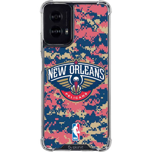 NBA New Orleans Pelicans Digi Camo Moto G Power 5G (2024) Clear Case