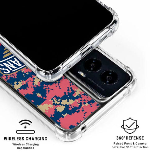 NBA New Orleans Pelicans Digi Camo Moto G Power 5G (2024) Clear Case