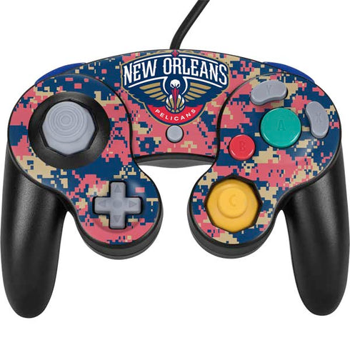NBA New Orleans Pelicans Digi Camo Nintendo GameCube Controller Skin