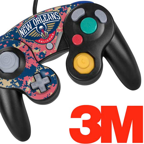 NBA New Orleans Pelicans Digi Camo Nintendo GameCube Controller Skin