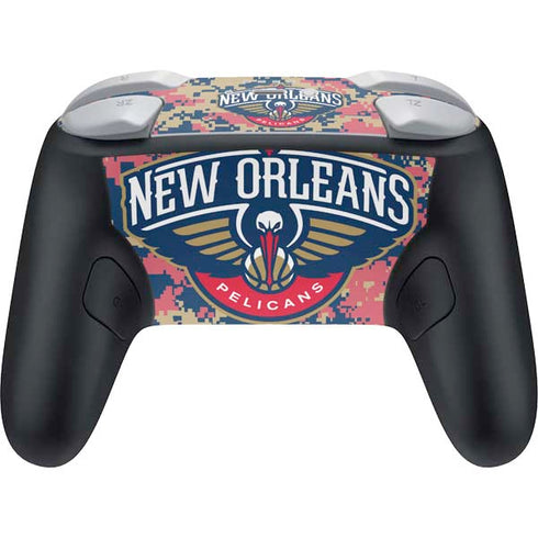 NBA New Orleans Pelicans Digi Camo Nintendo Switch 2 (2025) Pro Controller Skin