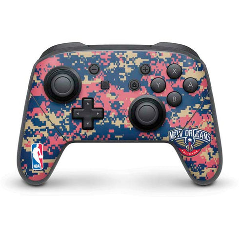 NBA New Orleans Pelicans Digi Camo Nintendo Skins