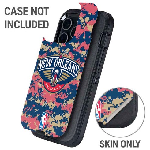 NBA New Orleans Pelicans Digi Camo Otterbox Defender iPhone Skin