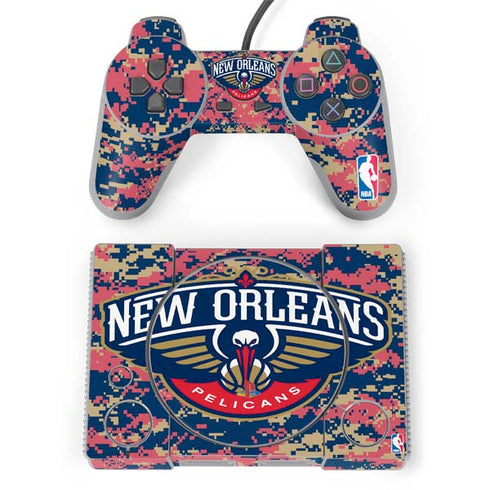NBA New Orleans Pelicans Digi Camo PlayStation Classic Bundle Skin