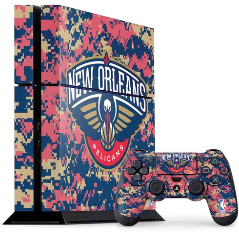NBA New Orleans Pelicans Digi Camo PS4 Console and Controller Bundle Skin