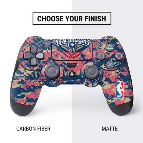 NBA New Orleans Pelicans Digi Camo PS4 Controller Skin