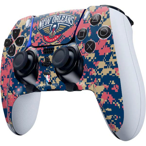 NBA New Orleans Pelicans Digi Camo PS5 DualSense Edge Pro Controller Skin