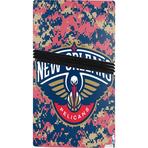 NBA New Orleans Pelicans Digi Camo PS5 Pro Console Skin