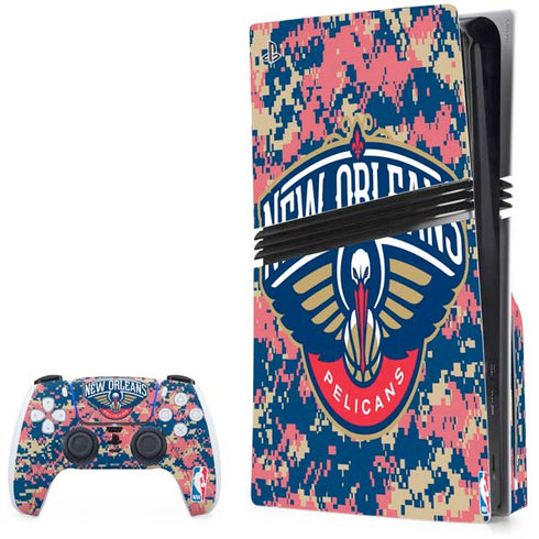 NBA New Orleans Pelicans Digi Camo PlayStation PS5 Skins