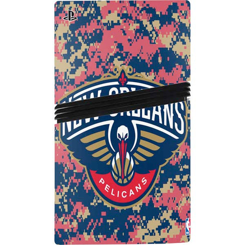 NBA New Orleans Pelicans Digi Camo PS5 Pro Disk Bundle Skin