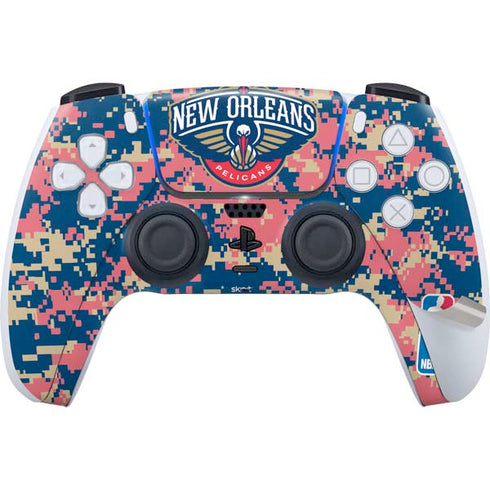 NBA New Orleans Pelicans Digi Camo PS5 Pro Disk Bundle Skin