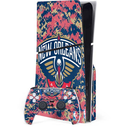 NBA New Orleans Pelicans Digi Camo PlayStation PS5 Skins
