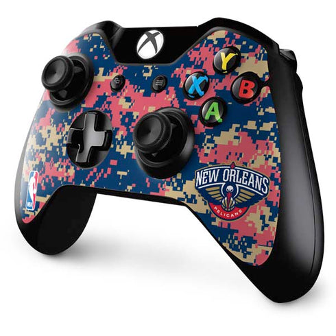 NBA New Orleans Pelicans Digi Camo Xbox One Controller Skin