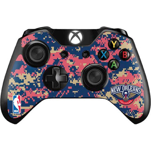 NBA New Orleans Pelicans Digi Camo Xbox One Controller Skin