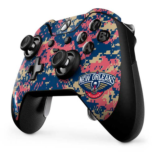 NBA New Orleans Pelicans Digi Camo Xbox One Elite Controller Skin