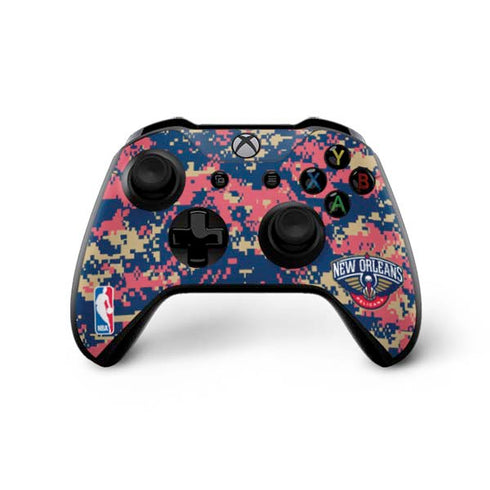 NBA New Orleans Pelicans Digi Camo Xbox One X Bundle Skin