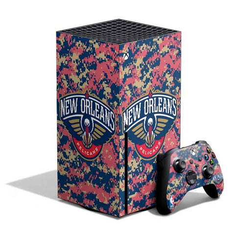 NBA New Orleans Pelicans Digi Camo Xbox Series X Bundle Skin
