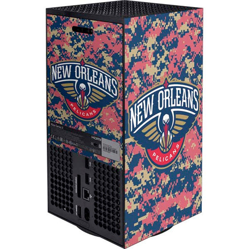 NBA New Orleans Pelicans Digi Camo XBox Series X Digital Edition Bundle Skin