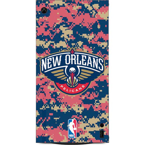 NBA New Orleans Pelicans Digi Camo XBox Series X Digital Edition Console Skin