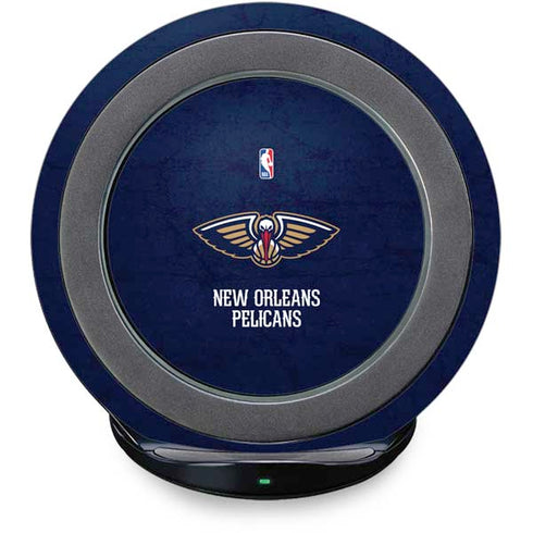 NBA New Orleans Pelicans Distressed Fast Charge Wireless Charging Stand Skin