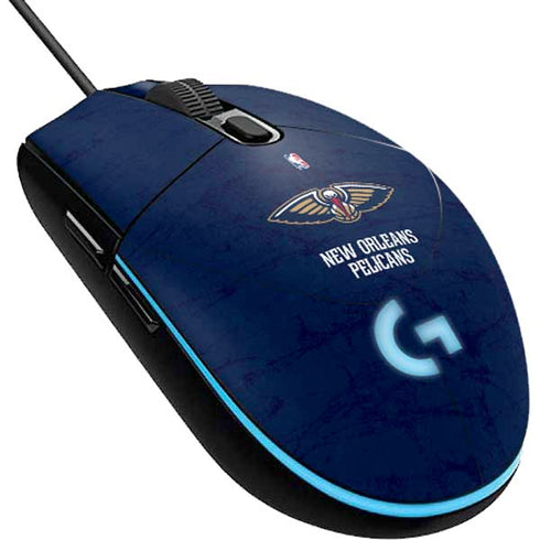 NBA New Orleans Pelicans Distressed G203 Prodigy RGB Wired Gaming Mouse Skin