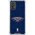 NBA New Orleans Pelicans Distressed Galaxy A32 5G Clear Case