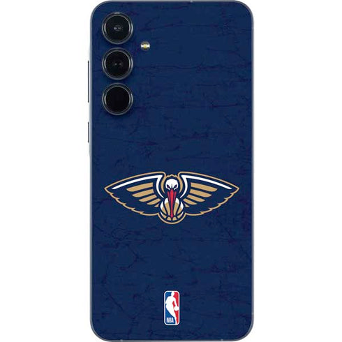 NBA New Orleans Pelicans Distressed Galaxy A36 5G Skin