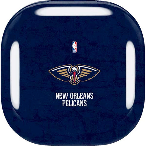 NBA New Orleans Pelicans Distressed Galaxy Buds Live Skin