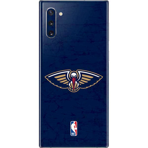NBA New Orleans Pelicans Distressed Galaxy Note 10 Skin