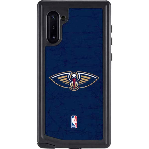 NBA New Orleans Pelicans Distressed Galaxy Note 10 Waterproof Case