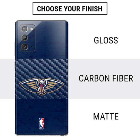 NBA New Orleans Pelicans Distressed Galaxy Note20 5G Skin