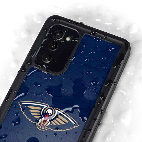 NBA New Orleans Pelicans Distressed Galaxy Note20 5G Waterproof Case