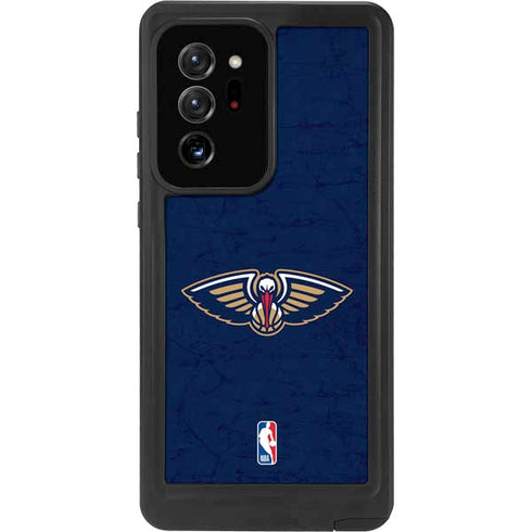 NBA New Orleans Pelicans Distressed Galaxy Note20 Ultra 5G Waterproof Case