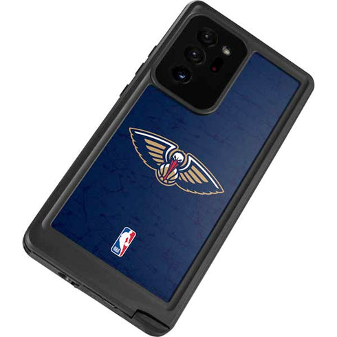 NBA New Orleans Pelicans Distressed Galaxy Note20 Ultra 5G Waterproof Case