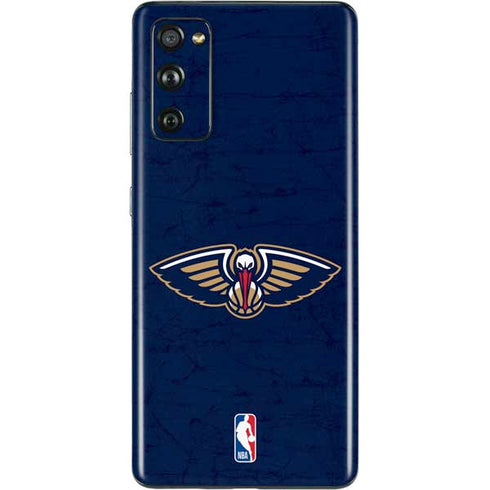NBA New Orleans Pelicans Distressed Galaxy S20 Fan Edition Skin