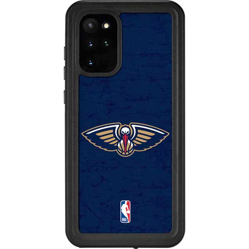 NBA New Orleans Pelicans Distressed Galaxy S20 Plus Waterproof Case