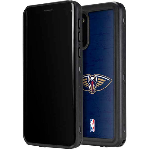 NBA New Orleans Pelicans Distressed Galaxy S20 Plus Waterproof Case