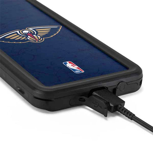 NBA New Orleans Pelicans Distressed Galaxy S20 Plus Waterproof Case