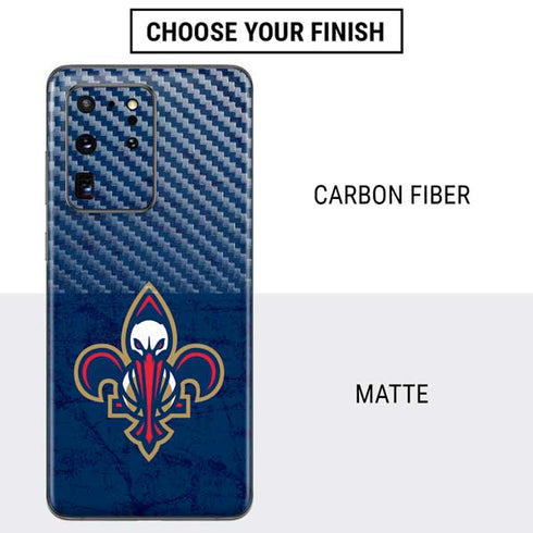 NBA New Orleans Pelicans Distressed Galaxy S20 Ultra 5G Skin