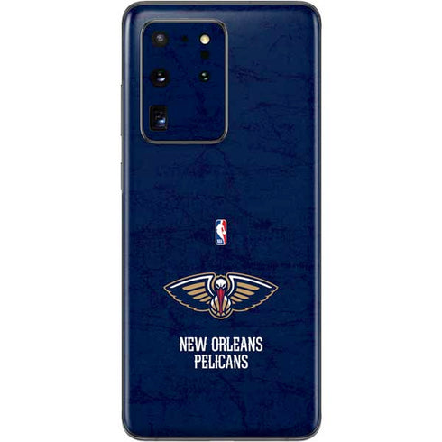 NBA New Orleans Pelicans Distressed Galaxy S20 Ultra 5G Skin