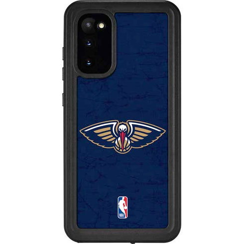 NBA New Orleans Pelicans Distressed Galaxy S20 Waterproof Case