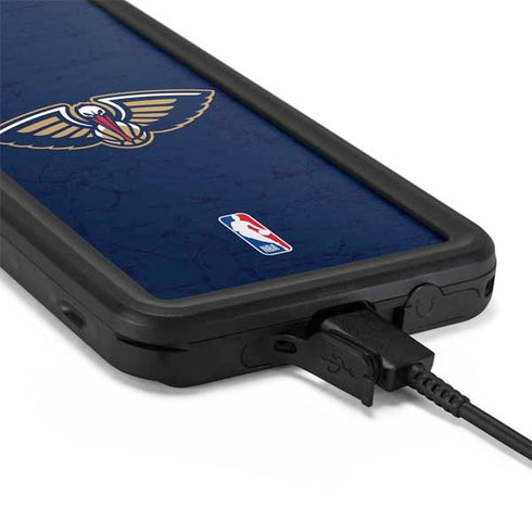 NBA New Orleans Pelicans Distressed Galaxy S20 Waterproof Case
