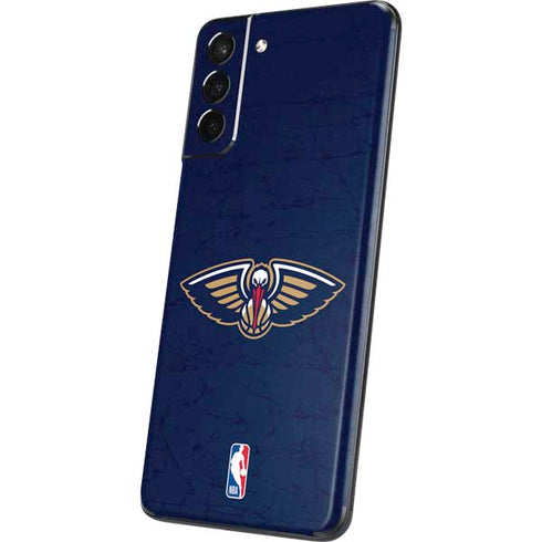 NBA New Orleans Pelicans Distressed Galaxy S21 5G Skin