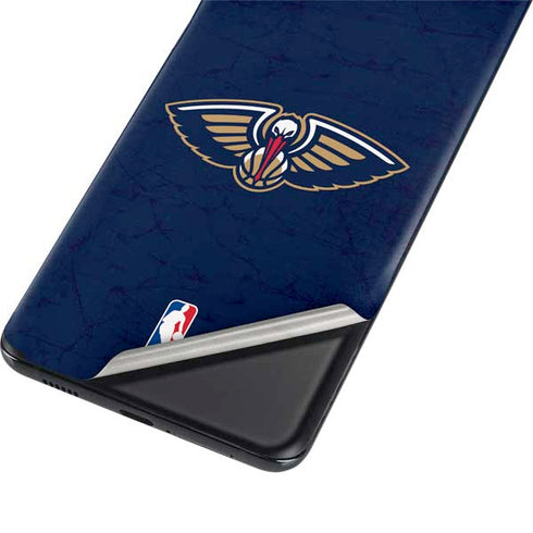 NBA New Orleans Pelicans Distressed Galaxy S21 Plus 5G Skin